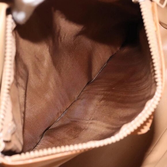 CELINE Macadam Canvas Shoulder Bag Beige Gold Auth - Picture 13 of 16